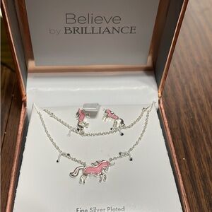 Believe by Brilliance Unicorn Jewelry Set & Three Piece Bracelet Set By Cat&Jack